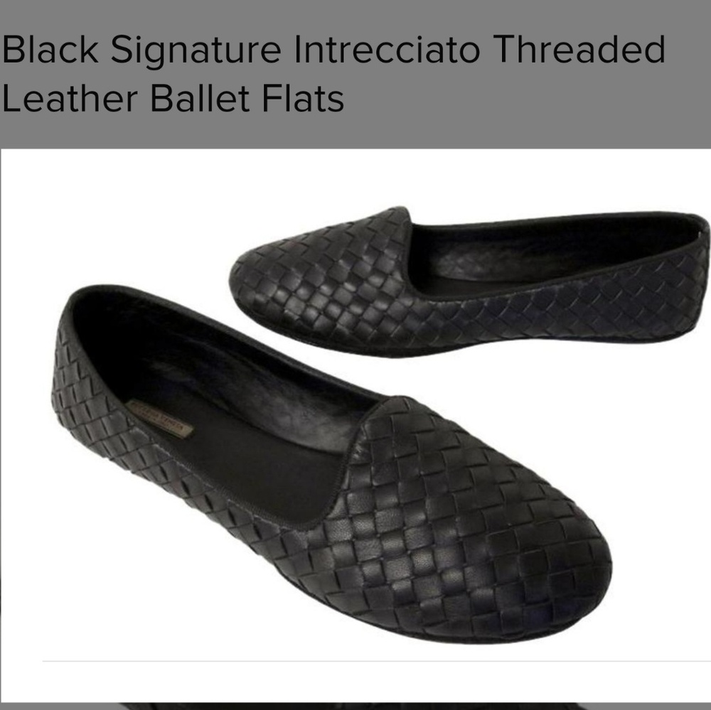Signature bottega veneta Leather Ballet flats
